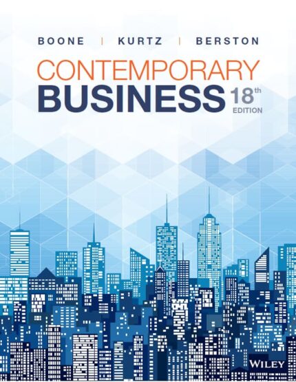 Contemporary Business (18th Edition) – Boone/Kurtz – eBook PDF