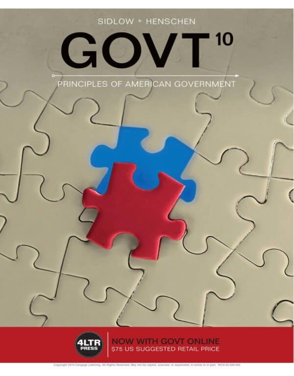 GOVT (10th Edition) – Sidlow/Henschen – eBook PDF