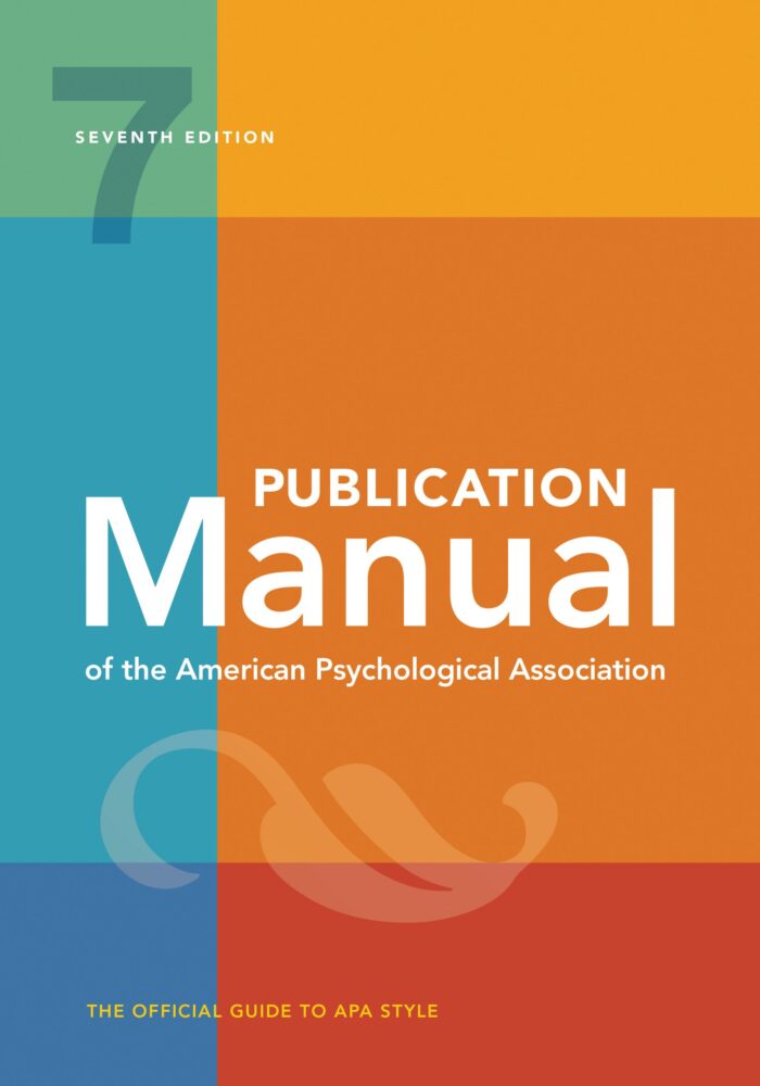 Publication Manual of the American Psychological Association (7th Edition) – eBook